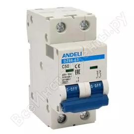 Автоматический выключатель ANDELI DZ66-63 ADL01-246