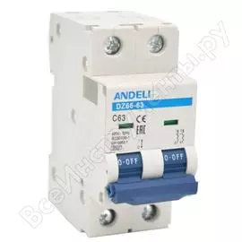 Автоматический выключатель ANDELI DZ66-63 ADL01-247