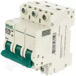 Автомат DEKraft ВА101-3P-025A-C 11080DEK 121921