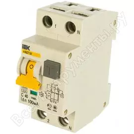 Дифавтомат IEK АВДТ-32 1п+N 2мод. C 40A 100mA A 6kA MAD22-5-040-C-100 222385