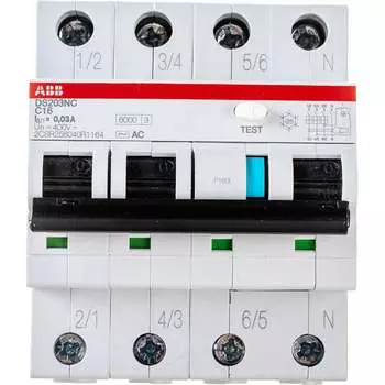 Автоматический выключатель дифференциального тока ABB DS203NC 2CSR256040R1164