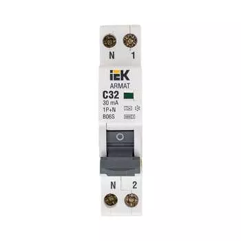 Автоматический выключатель дифференциального тока IEK ARMAT B06S AR-B06S-1N-C32A030