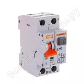 Дифавтомат TDM ELECTRIC АВДТ 63 B25, 10 мА SQ0202-0010
