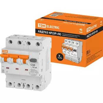 Автоматический выключатель дифференциального тока TDM ELECTRIC SQ0202-0052