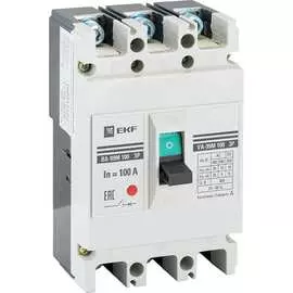 Автоматический выключатель EKF PROxima ВА-99М mccb99-100-100m