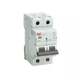 Автоматический выключатель EKF AVERES AV-10 mcb10-2-63B-av