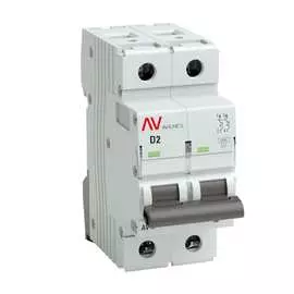 Автоматический выключатель EKF AV-10 AVERES mcb10-2-02D-av
