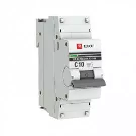 Автоматический выключатель EKF ВА 47-100 PROxima mcb47100-1-10C-pro