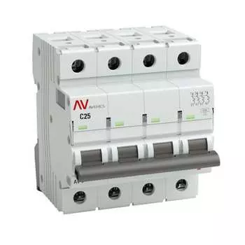 Автоматический выключатель EKF AVERES AV-6 mcb6-4-25C-av