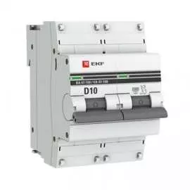 Автоматический выключатель ekf 2p 10а d 10ka ва 47-100 proxima sqmcb47100-2-10d-pro