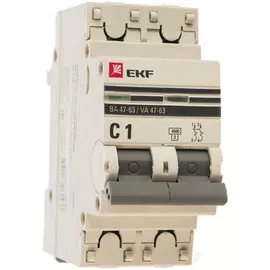 Автоматический выключатель EKF ВА 47-63 PROxima mcb4763-2-01C-pro