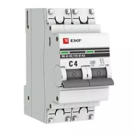 Автоматический выключатель EKF PROxima mcb4763-2-04C-pro