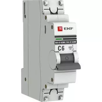 Автоматический выключатель EKF PROxima mcb4763m-6-1-6C-pro