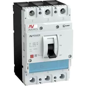 Автоматический выключатель EKF AV POWER-4/3 AVERES mccb-43-630H-TR-av