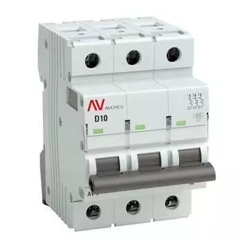Автоматический выключатель EKF AV-10 AVERES mcb10-3-10D-av