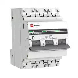 Автоматический выключатель EKF ВА 47-63 PROxima mcb4763-3-10D-pro