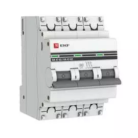 Автоматический выключатель ekf 3p 25а b 6ка ва 47-63 proxima sqmcb4763-6-3-25b-pro