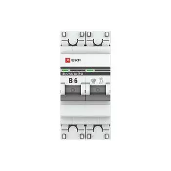 Автоматический выключатель EKF ВА 47-63 PROxima mcb4763-2-06B-pro