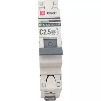 Автоматический выключатель EKF PROxima ВА 47-63 mcb4763-1-2.5C-pro
