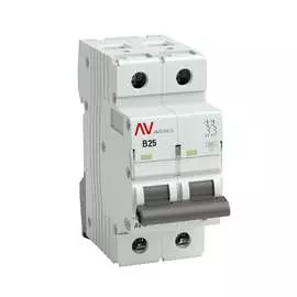 Автоматический выключатель EKF AVERES AV-6 mcb6-2-25B-av
