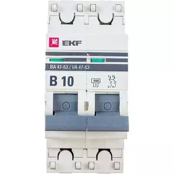 Автоматический выключатель EKF PROxima mcb4763-2-10B-pro