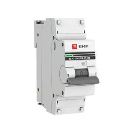 Автоматический выключатель EKF PROxima ВА 47-100 mcb47100-1-125D-pro