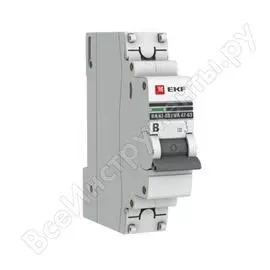 Автоматический выключатель EKF PROxima ВА 47-63 mcb4763-1-10B-pro