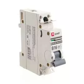Автоматический выключатель EKF ВА 47-63 PROxima mcb4763-1-16B-pro