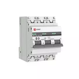 Автоматический выключатель EKF PROxima ВА 47-63 mcb4763-3-03D-pro