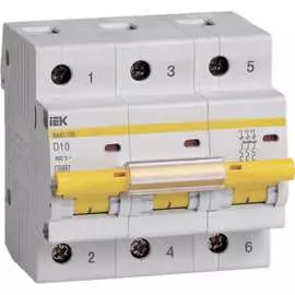 Автоматический выключатель IEK ВА47-100 MVA40-3-010-D