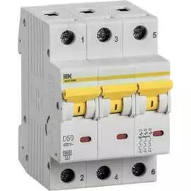Автоматический выключатель IEK ВА47-60M MVA31-3-050-D