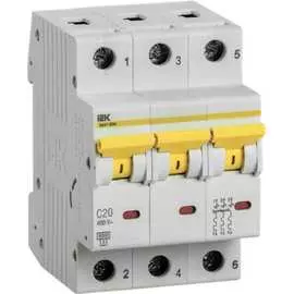 Автоматический выключатель IEK ВА47-60M MVA31-3-020-C