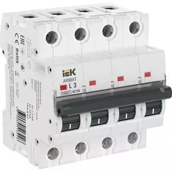 Автоматический выключатель IEK armat m10n AR-M10N-4-L003