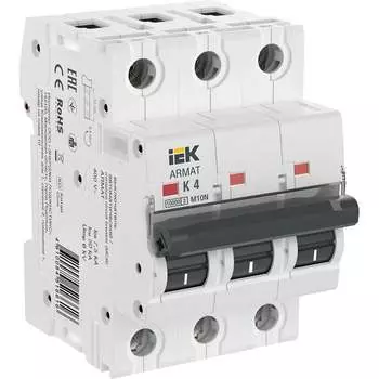 Автоматический выключатель IEK armat m10n AR-M10N-3-K004