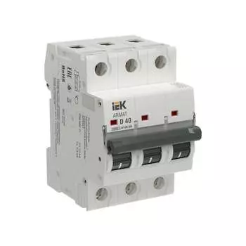 Автоматический выключатель IEK ARMAT M10N-MA 3P D 40А AR-M10N-MA-3-D040