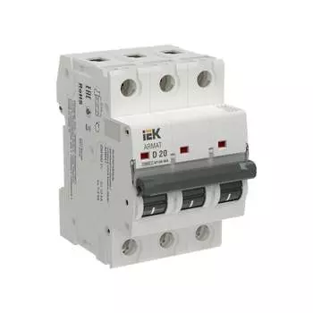 Автоматический выключатель IEK ARMAT M10N-MA 3P D 20А AR-M10N-MA-3-D020