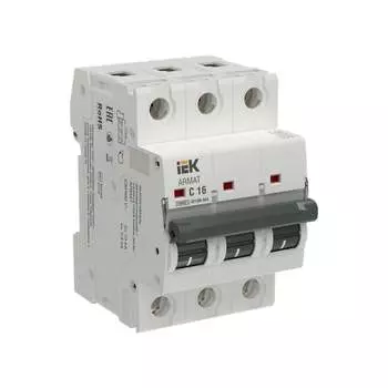 Автоматический выключатель IEK ARMAT M10N-MA 3P C 16А AR-M10N-MA-3-C016