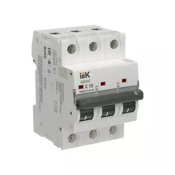 Автоматический выключатель IEK ARMAT M10N-MA 3P C 10А AR-M10N-MA-3-C010