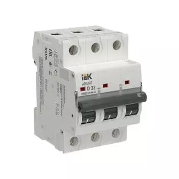 Автоматический выключатель IEK ARMAT M10N-MA 3P D 32А AR-M10N-MA-3-D032