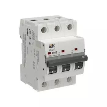 Автоматический выключатель IEK ARMAT M10N-MA 3P D 63А AR-M10N-MA-3-D063