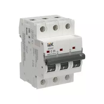 Автоматический выключатель IEK ARMAT M10N-MA 3P C 25А AR-M10N-MA-3-C025