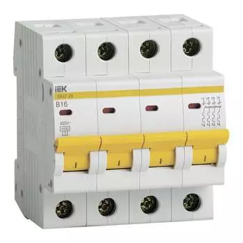Автоматический выключатель IEK ВА47-29 MVA20-4-016-B