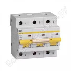 Автоматический выключатель IEK ВА47-100 MVA40-3-032-D