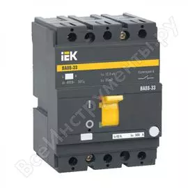 Автоматический выключатель iek ва88-33, 3р, 50а, 35ка sva20-3-0050-r