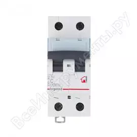 Автоматический выключатель legrand tx3 c16a 2п 6000 404042