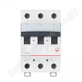 Автоматический выключатель legrand tx3 c25a 3п 6000 404058