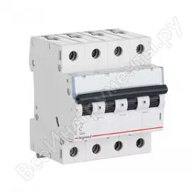 Автоматический выключатель legrand tx3 c63a 4п 6000 404076