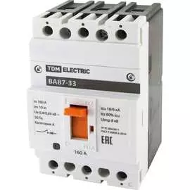 Автоматический выключатель TDM ELECTRIC ВА87-33 SQ0751-0009