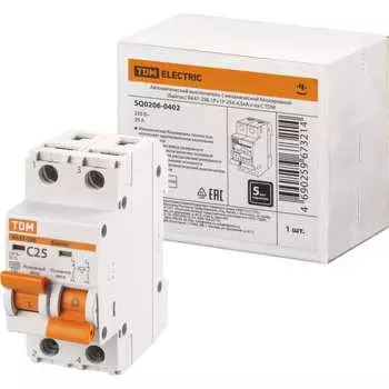 Автоматический выключатель TDM ELECTRIC ва47-29б SQ0206-0402
