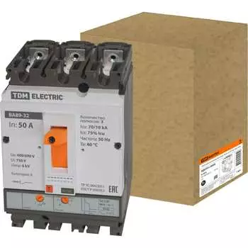 Автоматический выключатель TDM ELECTRIC ВА89-32 3Р 50А 70кА SQ0751-0045